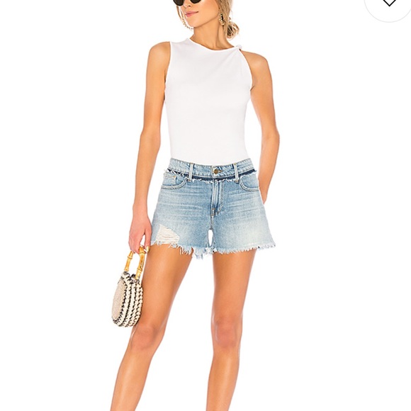 frame denim shorts